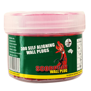 300 pieces Scorpion Self-Aligning Wall Plugs per container