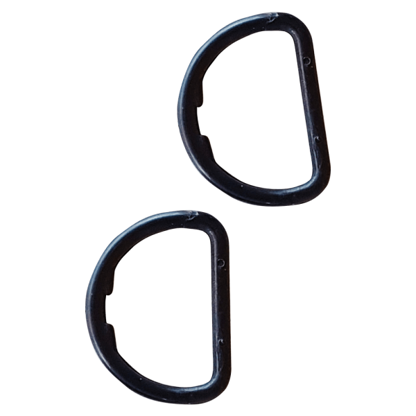 Black Nylon D Shackles Pack of 2 pieces